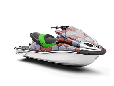 Fire Engine Red Brick Jet Ski Vinyl Customized Wrap