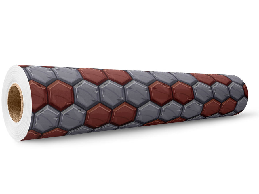 Fire Engine Red Brick Wrap Film Wholesale Roll~Rwraps Series 914 Digitally Printed Vinyl Roll~5
