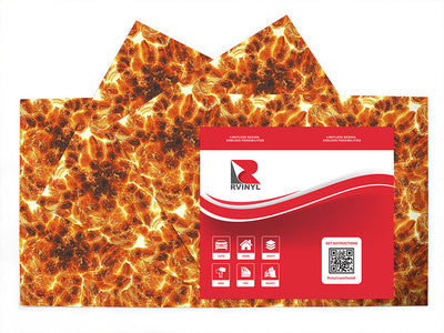 fire fountain lava Craft Vinyl Sheet Pack