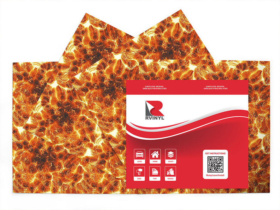 fire fountain lava Craft Vinyl Sheet Pack