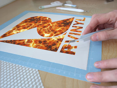 fire fountain lava Easy Weed Craft Vinyl