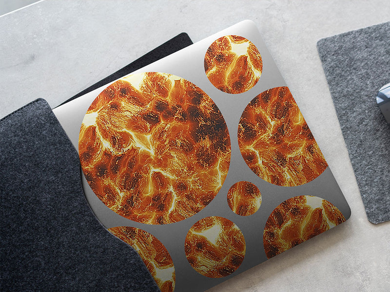 fire fountain lava DIY Laptop Stickers