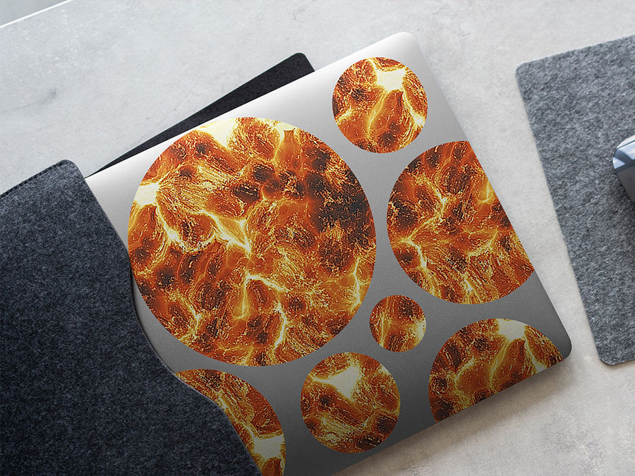 fire fountain lava DIY Laptop Stickers