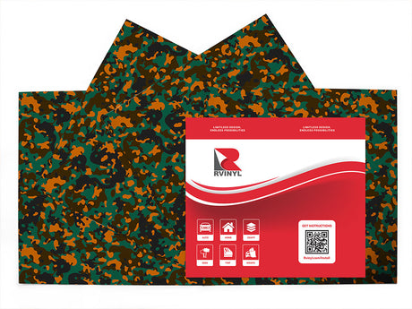 fire napalm camouflage Craft Vinyl Sheet Pack