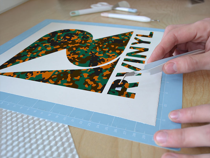 fire napalm camouflage Easy Weed Craft Vinyl