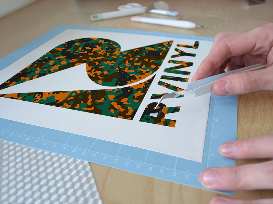fire napalm camouflage Easy Weed Craft Vinyl