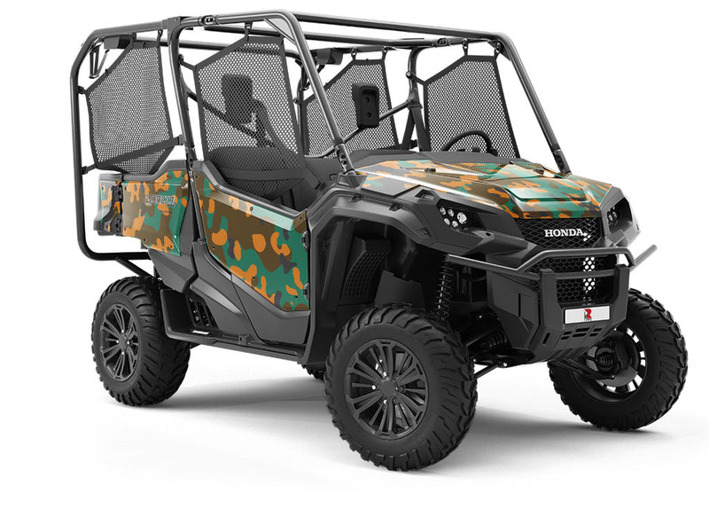 Fire Napalm Camouflage Utility Vehicle Vinyl Wrap