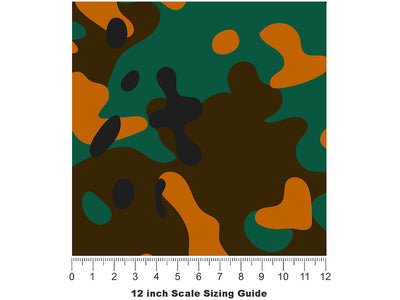 Fire Napalm Camouflage Vinyl Film Pattern Size 12 inch Scale~Rwraps Fire Napalm Camouflage Sizing Chart~3