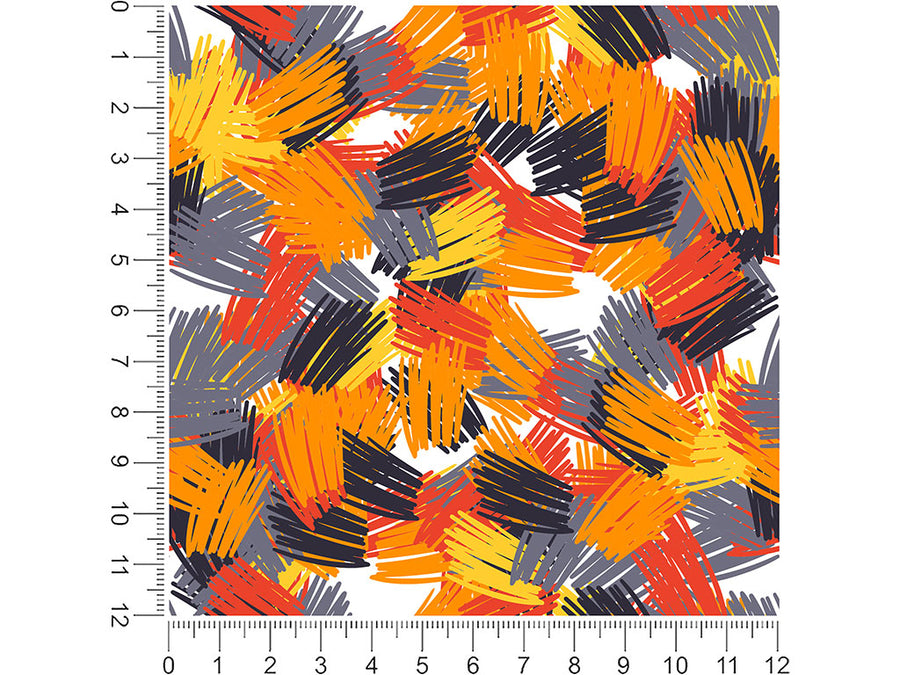 fire princess abstract geometric 1ft x 1ft Craft Sheets