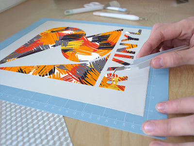 fire princess abstract geometric Easy Weed Craft Vinyl