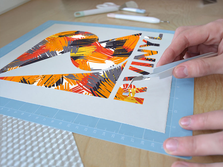 fire princess abstract geometric Easy Weed Craft Vinyl