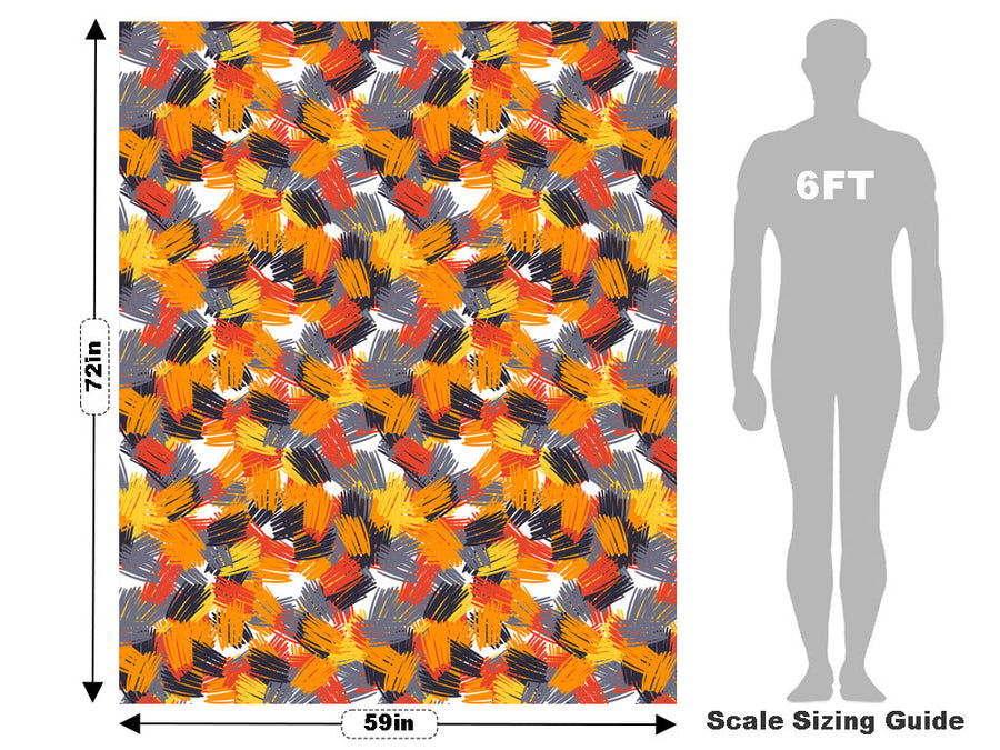 Fire Princess Abstract Vehicle Wrap Scale~Rwraps Series 914 Fire Princess Abstract Measurements~1