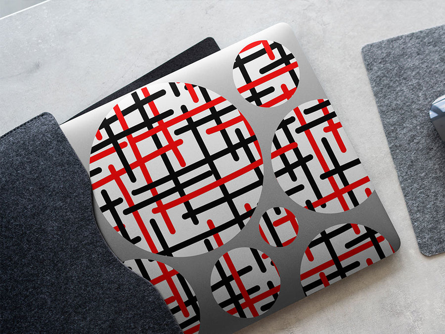 fire type abstract geometric DIY Laptop Stickers