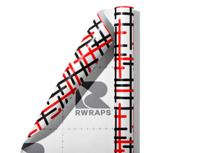 Fire Type Abstract Wrap Film Sheets~Rwraps Series 914 Fire Type Abstract Scrolled Sheet~3