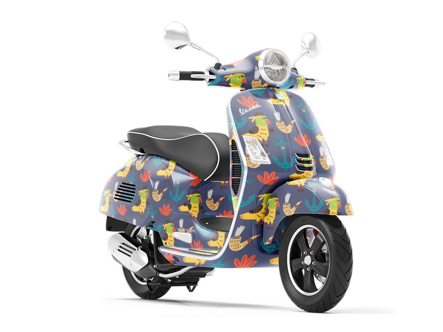 First Mate Pirate Vespa Scooter Wrap Film