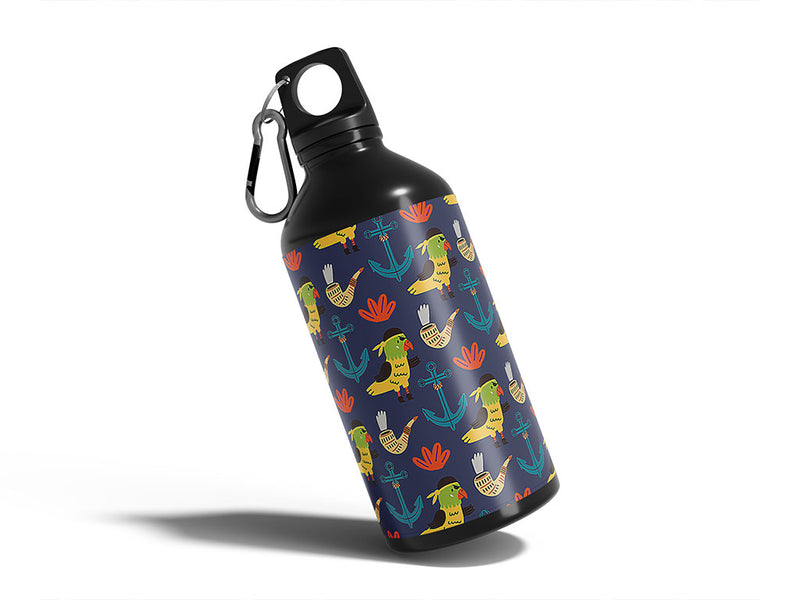 first mate pirate Water Bottle DIY Stickers