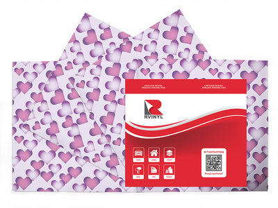 first sight heart Craft Vinyl Sheet Pack