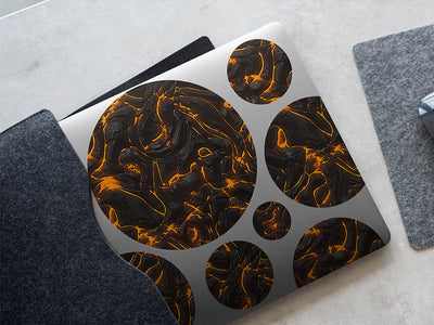 fissure vent lava DIY Laptop Stickers