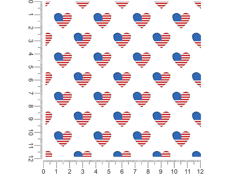 flag love  1ft x 1ft Craft Sheets