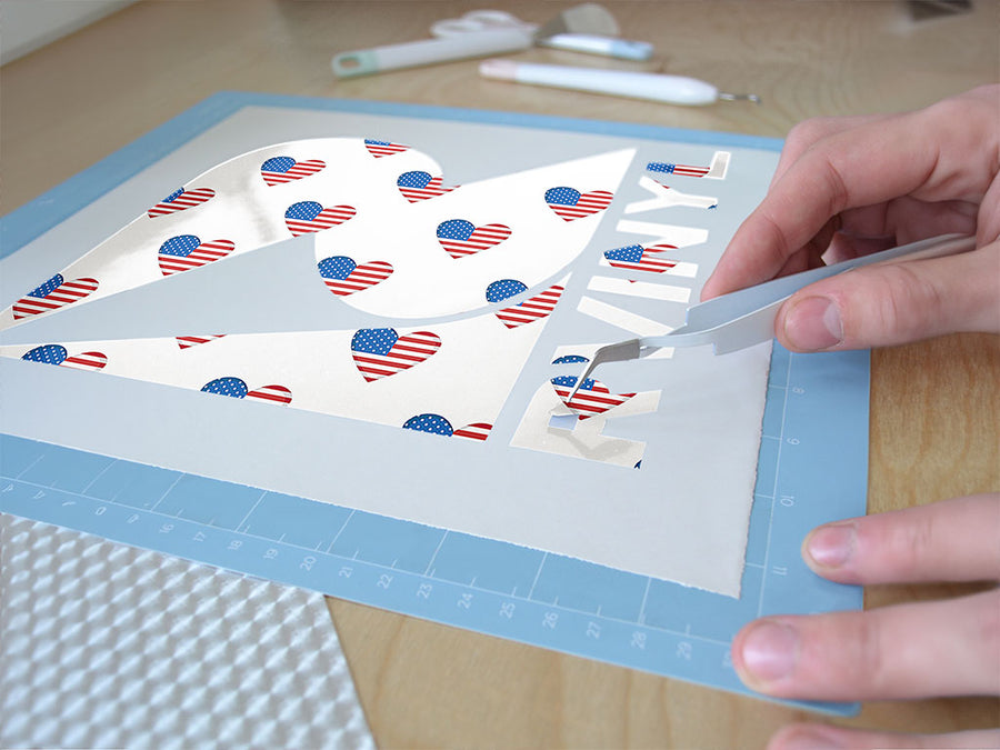 flag love  Easy Weed Craft Vinyl