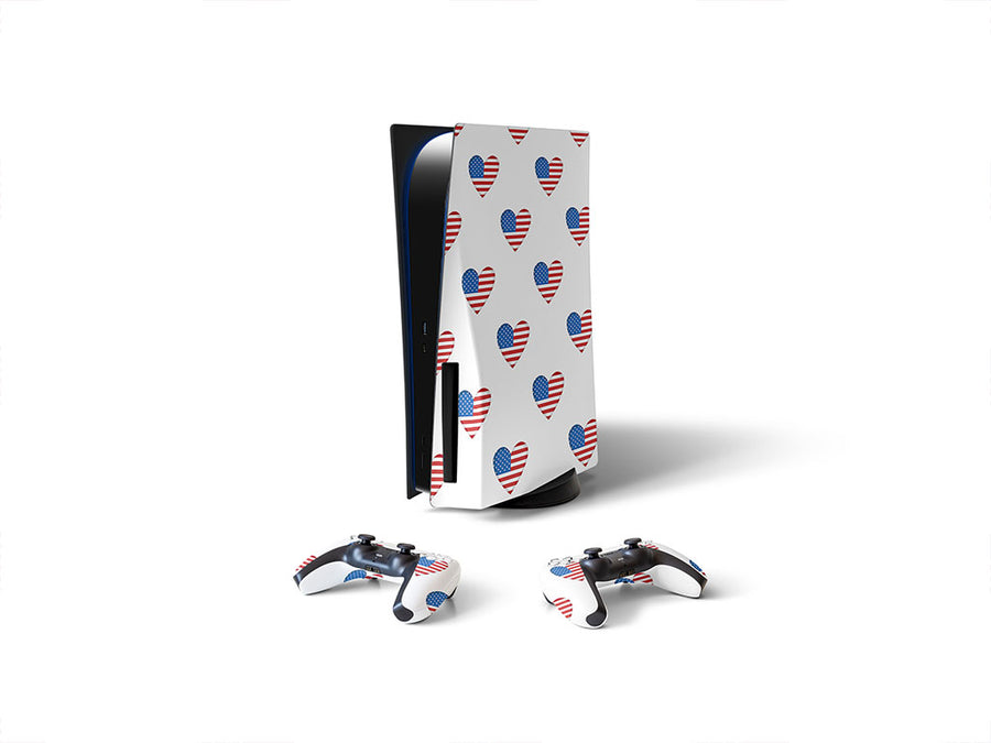 flag love  Sony PS5 DIY Skin