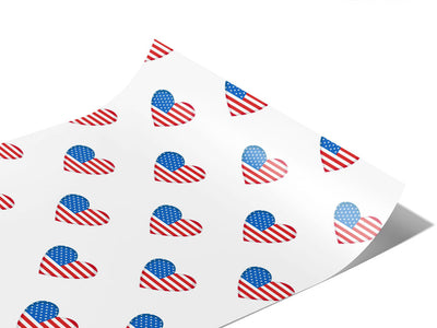 Flag Love Americana Vinyl Wraps~Rwraps Series 914 Digitally Printed Vinyl Wrap~1