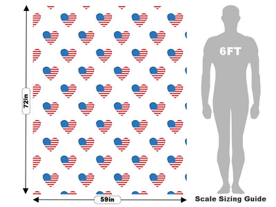 Flag Love Americana Vehicle Wrap Scale~Rwraps Series 914 Flag Love Americana Measurements~2