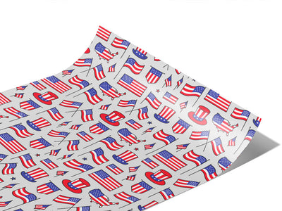 Flagging Down Americana Vinyl Wraps~Rwraps Series 914 Digitally Printed Vinyl Wrap~1