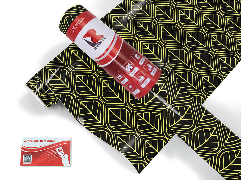 flaked leaf art deco Craft Vinyl Roll