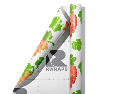 Flame Seedless Fruit Wrap Film Sheets~Rwraps Series 914 Flame Seedless Fruit Scrolled Sheet~3