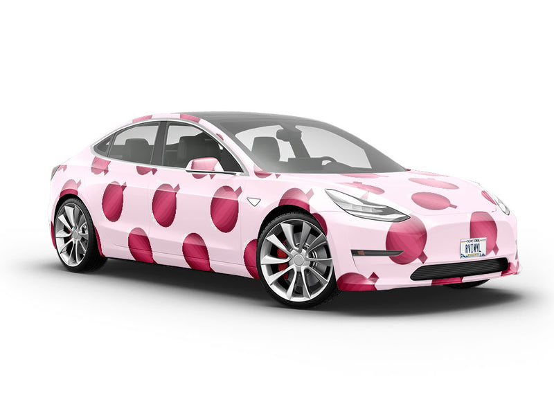 Flamenco Red Vegetable Vehicle Vinyl Wrap