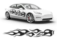 3M Matte Black Flames Body Graphic~Full Side Auto Decal Kit~0