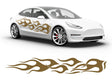 3M Gold Flames Body Graphic~Full Side Auto Decal Kit~0