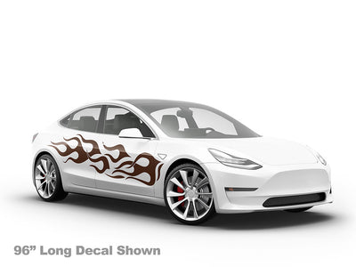Flames Car Sticker Body Graphic