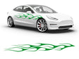 3M Bright Green Flames in the Wind Body Graphic~Full Side Auto Decal Kit~0