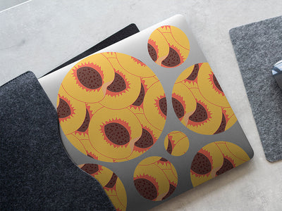 flaming fury fruit DIY Laptop Stickers