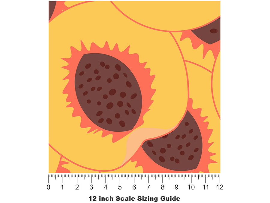 Flaming Fury Fruit Vinyl Film Pattern Size 12 inch Scale~Rwraps Flaming Fury Fruit Sizing Chart~2