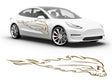 3M Gold Flaming Skull Body Graphic~Full Side Auto Decal Kit~0
