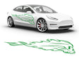 3M Bright Green Flaming Skull Body Graphic~Full Side Auto Decal Kit~0