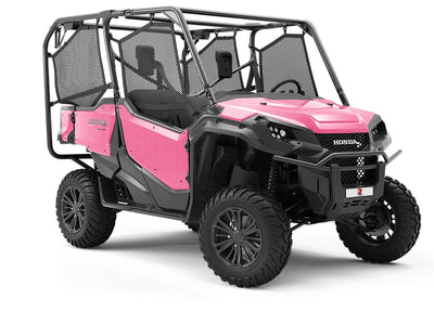Flamingo  Wood Plank Utility Vehicle Vinyl Wrap