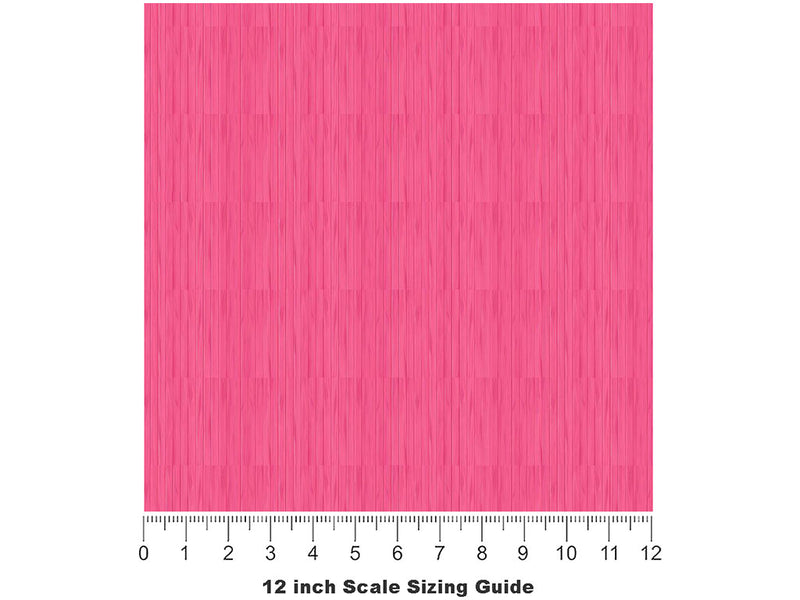 Flamingo  Wood Plank Vinyl Film Pattern Size 12 inch Scale~Rwraps Flamingo  Wood Plank Sizing Chart~3