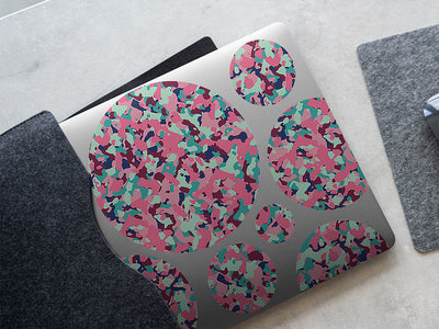 flamingo puzzle camouflage DIY Laptop Stickers
