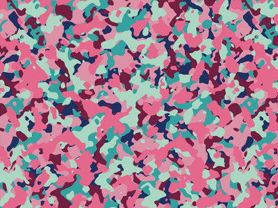 Flamingo Puzzle Camouflage Vinyl Wrap Pattern~Rwraps Series 914 Digitally Printed Vinyl Wrap~0