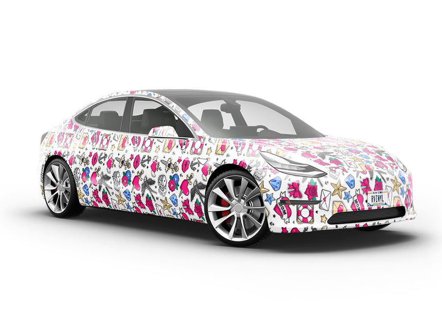 Flash Sheet Sticker Bomb Vehicle Vinyl Wrap