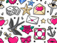 Flash Sheet Sticker Bomb Vinyl Wrap Pattern~Rwraps Series 914 Digitally Printed Vinyl Wrap~0