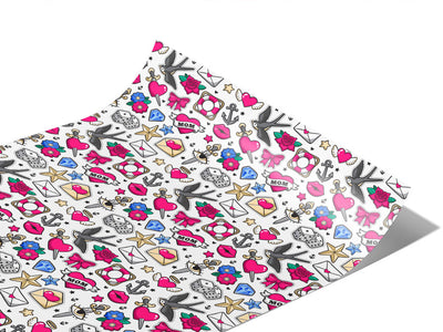 Flash Sheet Sticker Bomb Vinyl Wraps~Rwraps Series 914 Digitally Printed Vinyl Wrap~1