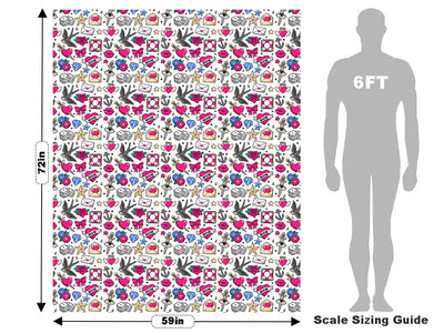 Flash Sheet Sticker Bomb Vehicle Wrap Scale~Rwraps Series 914 Flash Sheet Sticker Bomb Measurements~2