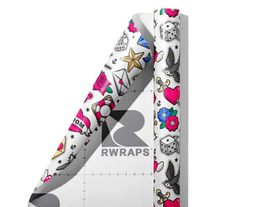 Flash Sheet Sticker Bomb Wrap Film Sheets~Rwraps Series 914 Flash Sheet Sticker Bomb Scrolled Sheet~4