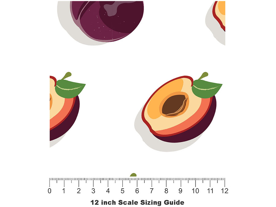 Flavor King Fruit Vinyl Film Pattern Size 12 inch Scale~Rwraps Flavor King Fruit Sizing Chart~2