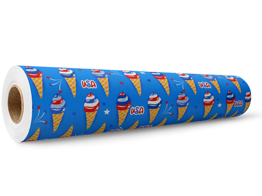 Flavor Swirl Americana Wrap Film Wholesale Roll~Rwraps Series 914 Digitally Printed Vinyl Roll~5
